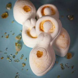 Golden "Fertility Goddess" Citrine Crystal Bath Bomb---SO PRETTY!